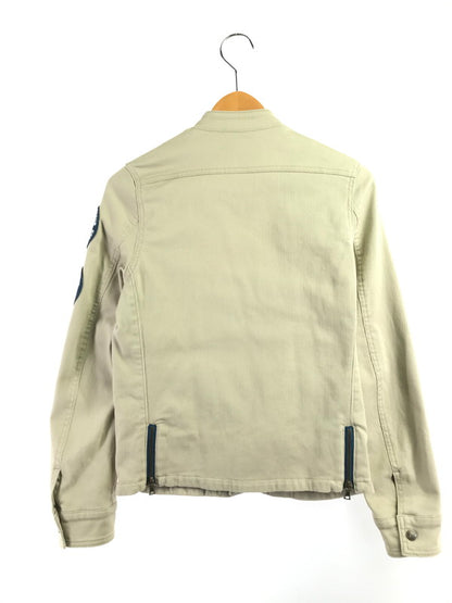 【中古品】【メンズ】 HYSTERIC GLAMOUR ヒステリックグラマー SEMI-DOUBLE RIDER JACKET 0131AB04 セミダブルライダースジャケット アウター 168-261025-na-01-tagh サイズ：F カラー：ベージュ 万代Net店