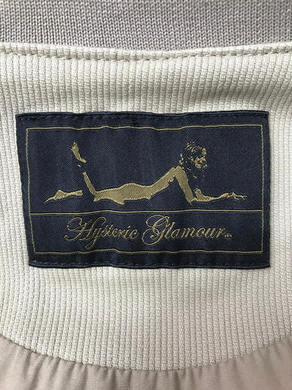【中古品】【メンズ】 HYSTERIC GLAMOUR ヒステリックグラマー SEMI-DOUBLE RIDER JACKET 0131AB04 セミダブルライダースジャケット アウター 168-261025-na-01-tagh サイズ：F カラー：ベージュ 万代Net店