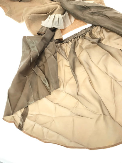 【現状渡し品】【レディース】 SACAI サカイ 10AW RUFFLE LAYERED LONG KNIT VEST 10-01255 2010年秋冬 フリル レイヤード ロング ニット ベスト トップス 168-261026-ty-20-tagh サイズ：1 カラー：ベージュ 万代Net店