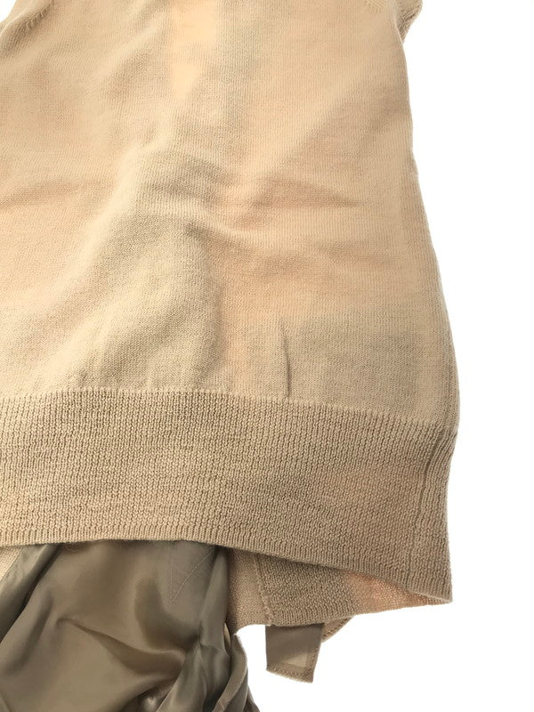 【現状渡し品】【レディース】 SACAI サカイ 10AW RUFFLE LAYERED LONG KNIT VEST 10-01255 2010年秋冬 フリル レイヤード ロング ニット ベスト トップス 168-261026-ty-20-tagh サイズ：1 カラー：ベージュ 万代Net店