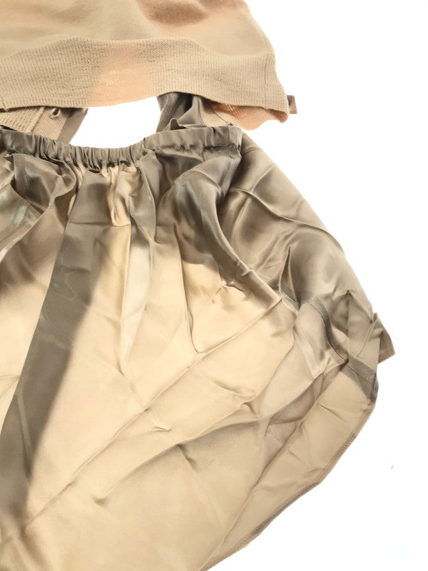 【現状渡し品】【レディース】 SACAI サカイ 10AW RUFFLE LAYERED LONG KNIT VEST 10-01255 2010年秋冬 フリル レイヤード ロング ニット ベスト トップス 168-261026-ty-20-tagh サイズ：1 カラー：ベージュ 万代Net店