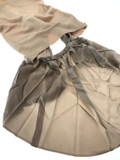 【現状渡し品】【レディース】 SACAI サカイ 10AW RUFFLE LAYERED LONG KNIT VEST 10-01255 2010年秋冬 フリル レイヤード ロング ニット ベスト トップス 168-261026-ty-20-tagh サイズ：1 カラー：ベージュ 万代Net店