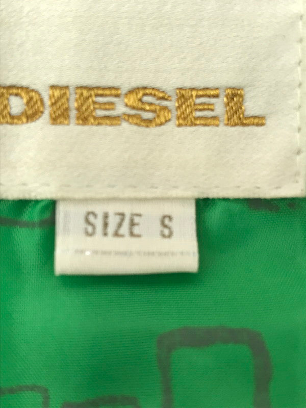 【現状渡し品】【メンズ】 DIESEL ディーゼル LEATHER RIDERS JACKET レザー ライダースジャケット アウター 141-261025-na-04-tagh サイズ：S カラー：グリーン 万代Net店