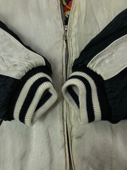 【現状渡し品】【メンズ】 CROPPED HEADS クロップドヘッズ SOUVENIR JACKET スーベニア ジャケット スカジャン アウター 145-261024-na-12-tagh サイズ：L カラー：ネイビー/ホワイト 万代Net店
