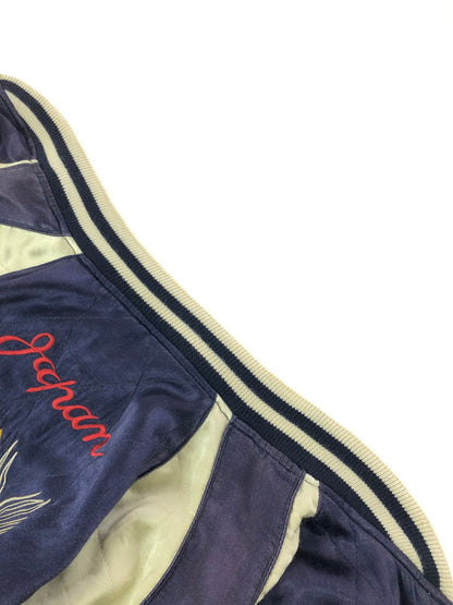【現状渡し品】【メンズ】 CROPPED HEADS クロップドヘッズ SOUVENIR JACKET スーベニア ジャケット スカジャン アウター 145-261024-na-12-tagh サイズ：L カラー：ネイビー/ホワイト 万代Net店