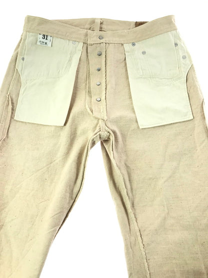 【中古品】【メンズ】 WAREHOUSE ウエアハウス 66MODEL MOTHER COTTON LOT:224 66モデル マザー コットン パンツ ボトムス 156-261023-ty-10-tagh サイズ：W31/L30 カラー：ベージュ 万代Net店