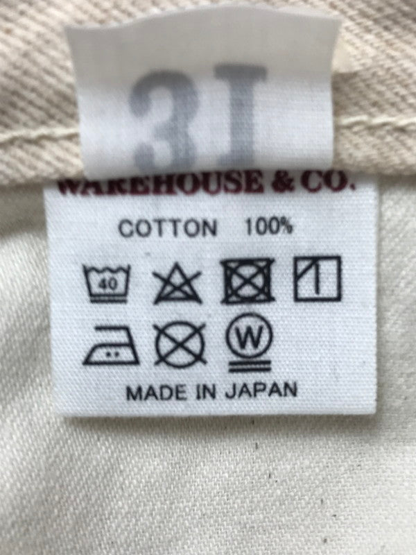 【中古品】【メンズ】 WAREHOUSE ウエアハウス 66MODEL MOTHER COTTON LOT:224 66モデル マザー コットン パンツ ボトムス 156-261023-ty-10-tagh サイズ：W31/L30 カラー：ベージュ 万代Net店