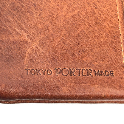【中古品】【メンズ】 PORTER ポーター SOAK WALLET BROWN 101-06054 ソーク ウォレット ブラウン 二つ折り財布 200-261028-rt-06-tagh カラー：ブラウン 万代Net店