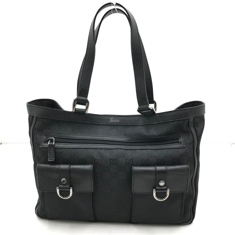 【現状渡し品】【レディース】 GUCCI グッチ GG CANVAS ABBEY D-RING POCKET HANDBAG 268639 213317 GG キャンバス アビー Dリング ハンドバッグ カバン 180-261019-na-08-tagh カラー：ブラック 万代Net店