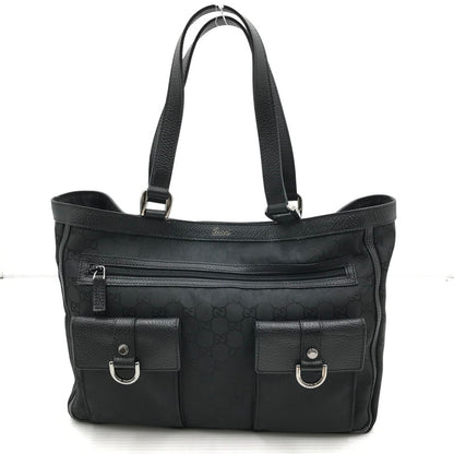 【現状渡し品】【レディース】 GUCCI グッチ GG CANVAS ABBEY D-RING POCKET HANDBAG 268639 213317 GG キャンバス アビー Dリング ハンドバッグ カバン 180-261019-na-08-tagh カラー：ブラック 万代Net店