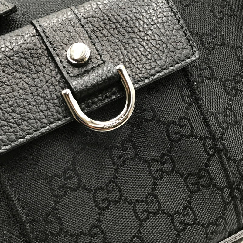 【現状渡し品】【レディース】 GUCCI グッチ GG CANVAS ABBEY D-RING POCKET HANDBAG 268639 213317 GG キャンバス アビー Dリング ハンドバッグ カバン 180-261019-na-08-tagh カラー：ブラック 万代Net店