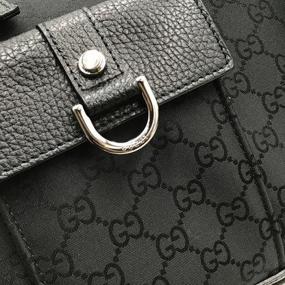 【現状渡し品】【レディース】 GUCCI グッチ GG CANVAS ABBEY D-RING POCKET HANDBAG 268639 213317 GG キャンバス アビー Dリング ハンドバッグ カバン 180-261019-na-08-tagh カラー：ブラック 万代Net店