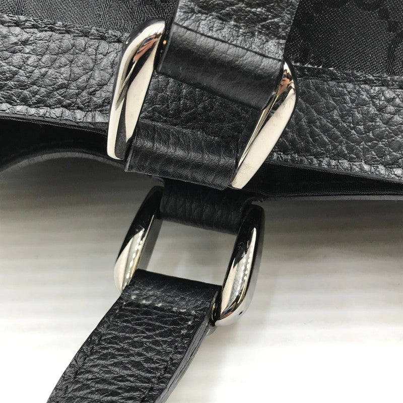 【現状渡し品】【レディース】 GUCCI グッチ GG CANVAS ABBEY D-RING POCKET HANDBAG 268639 213317 GG キャンバス アビー Dリング ハンドバッグ カバン 180-261019-na-08-tagh カラー：ブラック 万代Net店