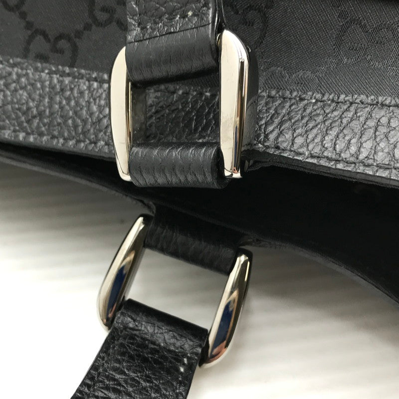 【現状渡し品】【レディース】 GUCCI グッチ GG CANVAS ABBEY D-RING POCKET HANDBAG 268639 213317 GG キャンバス アビー Dリング ハンドバッグ カバン 180-261019-na-08-tagh カラー：ブラック 万代Net店