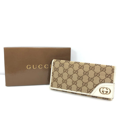 【中古品】【メンズ】 GUCCI グッチ INTERLOCKING GG CANVAS LONG WALLET 204836 478442 インターロッキング GG キャンバス ロング ウォレット 財布 181-261028-rt-04-tagh カラー：ブラウン 万代Net店