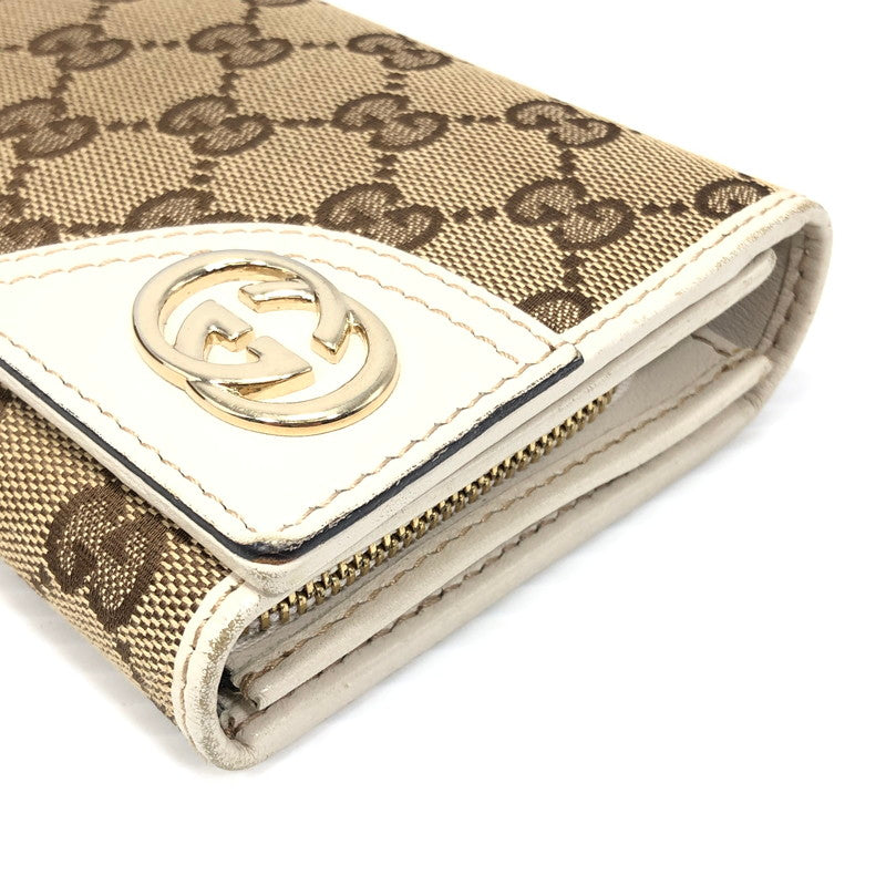 【中古品】【メンズ】 GUCCI グッチ INTERLOCKING GG CANVAS LONG WALLET 204836 478442 インターロッキング GG キャンバス ロング ウォレット 財布 181-261028-rt-04-tagh カラー：ブラウン 万代Net店