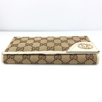 【中古品】【メンズ】 GUCCI グッチ INTERLOCKING GG CANVAS LONG WALLET 204836 478442 インターロッキング GG キャンバス ロング ウォレット 財布 181-261028-rt-04-tagh カラー：ブラウン 万代Net店