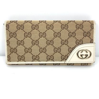 【中古品】【メンズ】 GUCCI グッチ INTERLOCKING GG CANVAS LONG WALLET 204836 478442 インターロッキング GG キャンバス ロング ウォレット 財布 181-261028-rt-04-tagh カラー：ブラウン 万代Net店