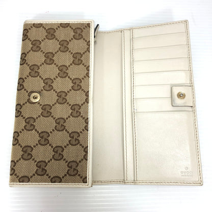 【中古品】【メンズ】 GUCCI グッチ INTERLOCKING GG CANVAS LONG WALLET 204836 478442 インターロッキング GG キャンバス ロング ウォレット 財布 181-261028-rt-04-tagh カラー：ブラウン 万代Net店