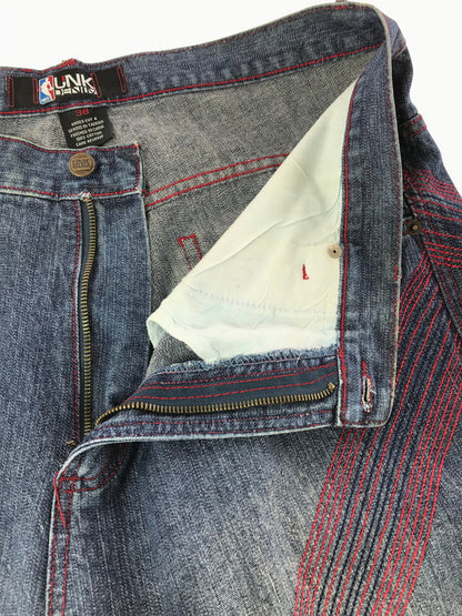 【中古品】【メンズ】 UNK DENIM アンク デニム CAVALIERS BAGGY DENIM PANTS キャバリアーズ バギー デニム パンツ ボトムス 157-261023-ty-01-tagh サイズ：38 カラー：インディゴ 万代Net店
