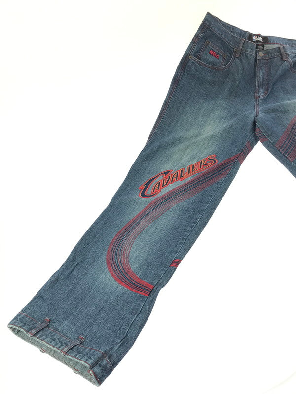【中古品】【メンズ】 UNK DENIM アンク デニム CAVALIERS BAGGY DENIM PANTS キャバリアーズ バギー デニム パンツ ボトムス 157-261023-ty-01-tagh サイズ：38 カラー：インディゴ 万代Net店