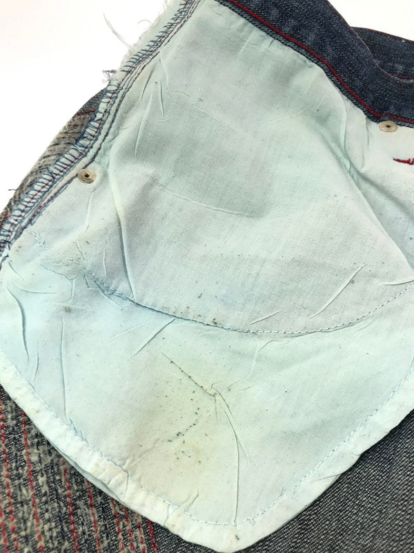 【中古品】【メンズ】 UNK DENIM アンク デニム CAVALIERS BAGGY DENIM PANTS キャバリアーズ バギー デニム パンツ ボトムス 157-261023-ty-01-tagh サイズ：38 カラー：インディゴ 万代Net店