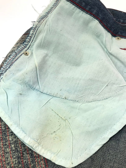 【中古品】【メンズ】 UNK DENIM アンク デニム CAVALIERS BAGGY DENIM PANTS キャバリアーズ バギー デニム パンツ ボトムス 157-261023-ty-01-tagh サイズ：38 カラー：インディゴ 万代Net店