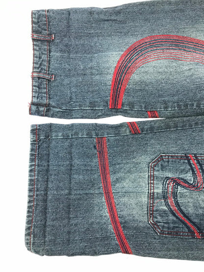 【中古品】【メンズ】 UNK DENIM アンク デニム CAVALIERS BAGGY DENIM PANTS キャバリアーズ バギー デニム パンツ ボトムス 157-261023-ty-01-tagh サイズ：38 カラー：インディゴ 万代Net店