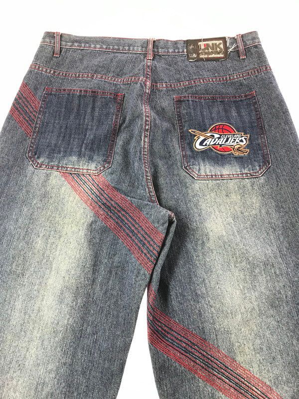 【中古品】【メンズ】 UNK DENIM アンク デニム CAVALIERS BAGGY DENIM PANTS キャバリアーズ バギー デニム パンツ ボトムス 157-261023-ty-01-tagh サイズ：38 カラー：インディゴ 万代Net店