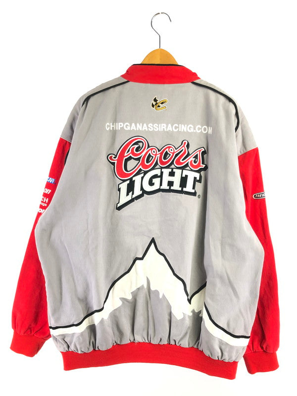【中古品】【メンズ】 COORS LIGHT クアーズ ライト NASCAR 90'S RACING JACKET ナスカー 90年代 レーシング ジャケット アウター 146-261020-ty-18-tagh サイズ：XXL カラー：グレー/レッド 万代Net店