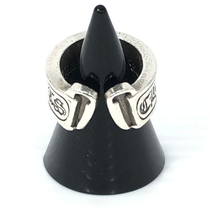 【中古品】【メンズ】 CHROME HEARTS クロムハーツ SV925 LG SCROLL LABEL RING ラージ スクロール ラベル リング 指輪 アクセサリー 190-261028-rt-14-tagh カラー：シルバー 万代Net店