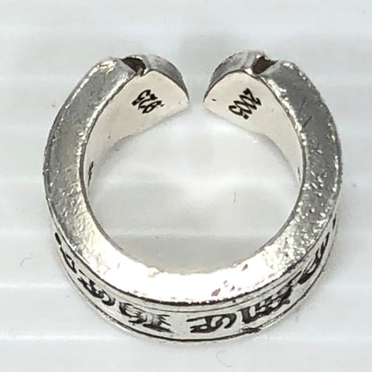 【中古品】【メンズ】 CHROME HEARTS クロムハーツ SV925 LG SCROLL LABEL RING ラージ スクロール ラベル リング 指輪 アクセサリー 190-261028-rt-14-tagh カラー：シルバー 万代Net店