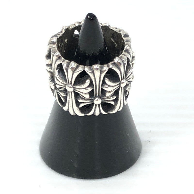 【中古品】【メンズ】 CHROME HEARTS クロムハーツ SV925 CEMETERY CRS セメタリークロスリング 指輪 アクセサリー 190-261028-rt-12-tagh カラー：シルバー 万代Net店