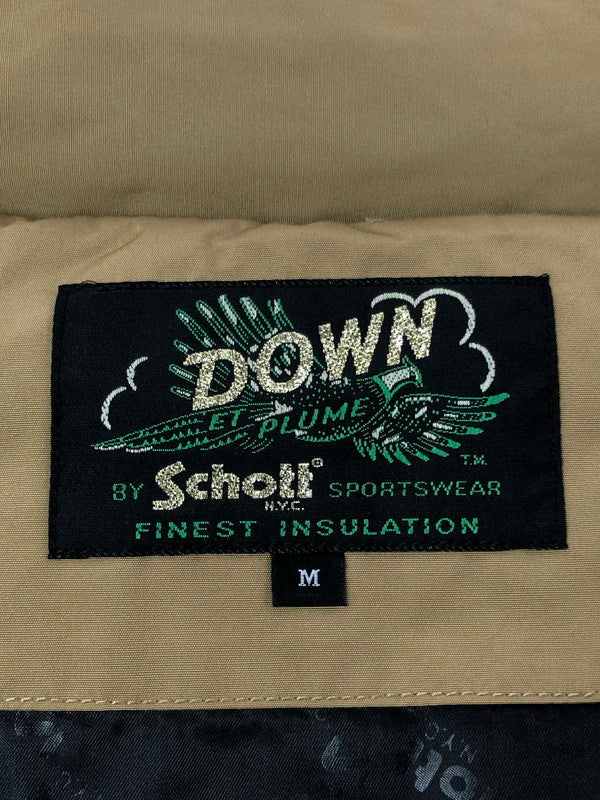 【中古品】【メンズ】 SCHOTT ショット 2TONE DOWN PARKA 3122069 2トーン ダウン パーカー ダウンジャケット アウター 145-261020-ty-08-tagh サイズ：M カラー：TAN 万代Net店