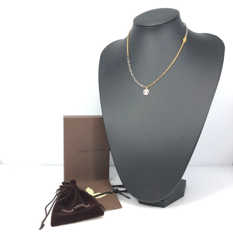 【中古品】【レディース】 LOUIS VUITTON ルイ・ヴィトン LOGOMANIA NECKLACE M68074 ロゴマニア ネックレス アクセサリー 179-261028-rt-01-tagh カラー：ゴールド/シルバー 万代Net店