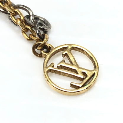 【中古品】【レディース】 LOUIS VUITTON ルイ・ヴィトン LOGOMANIA NECKLACE M68074 ロゴマニア ネックレス アクセサリー 179-261028-rt-01-tagh カラー：ゴールド/シルバー 万代Net店