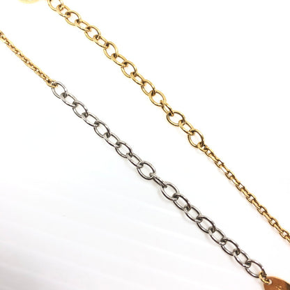 【中古品】【レディース】 LOUIS VUITTON ルイ・ヴィトン LOGOMANIA NECKLACE M68074 ロゴマニア ネックレス アクセサリー 179-261028-rt-01-tagh カラー：ゴールド/シルバー 万代Net店