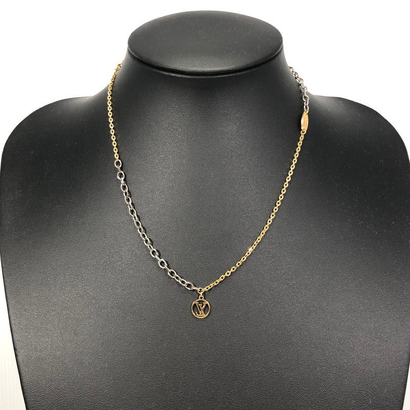 【中古品】【レディース】 LOUIS VUITTON ルイ・ヴィトン LOGOMANIA NECKLACE M68074 ロゴマニア ネックレス アクセサリー 179-261028-rt-01-tagh カラー：ゴールド/シルバー 万代Net店