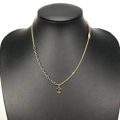 【中古品】【レディース】 LOUIS VUITTON ルイ・ヴィトン LOGOMANIA NECKLACE M68074 ロゴマニア ネックレス アクセサリー 179-261028-rt-01-tagh カラー：ゴールド/シルバー 万代Net店