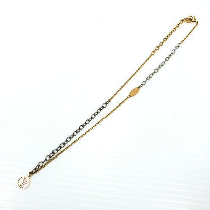 【中古品】【レディース】 LOUIS VUITTON ルイ・ヴィトン LOGOMANIA NECKLACE M68074 ロゴマニア ネックレス アクセサリー 179-261028-rt-01-tagh カラー：ゴールド/シルバー 万代Net店