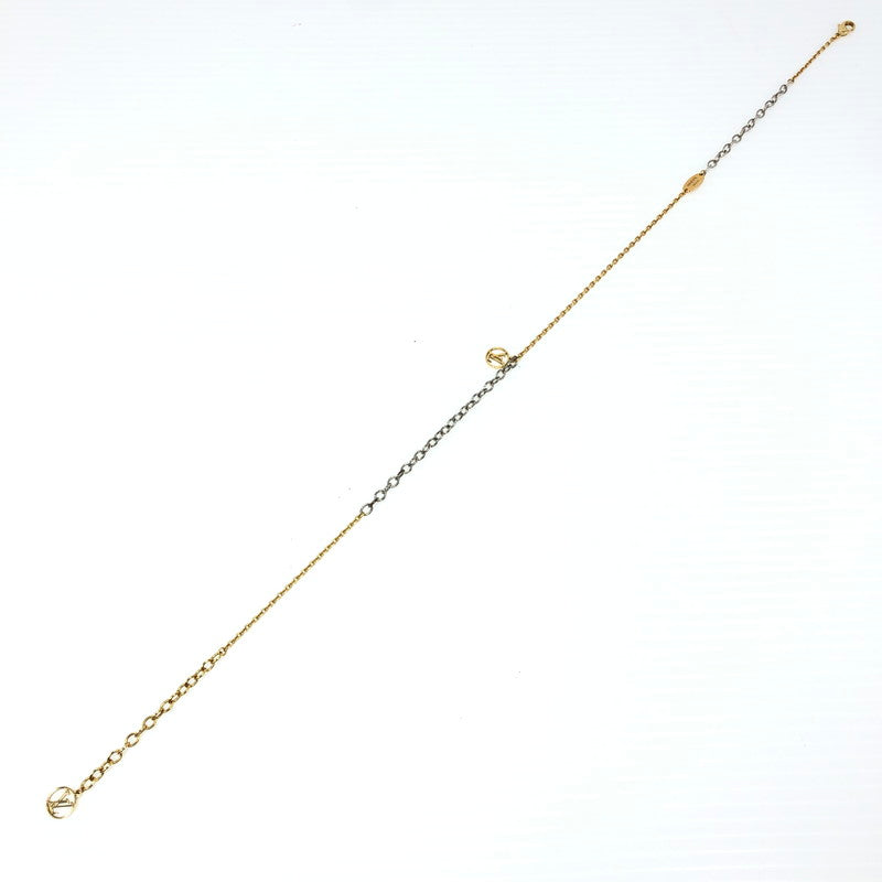 【中古品】【レディース】 LOUIS VUITTON ルイ・ヴィトン LOGOMANIA NECKLACE M68074 ロゴマニア ネックレス アクセサリー 179-261028-rt-01-tagh カラー：ゴールド/シルバー 万代Net店