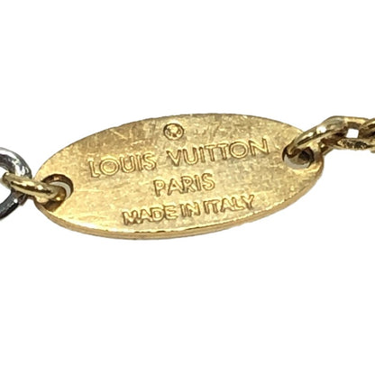 【中古品】【レディース】 LOUIS VUITTON ルイ・ヴィトン LOGOMANIA NECKLACE M68074 ロゴマニア ネックレス アクセサリー 179-261028-rt-01-tagh カラー：ゴールド/シルバー 万代Net店