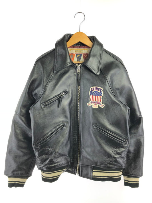 【中古品】【メンズ】 AVIREX アヴィレックス SIGNATURE VARSITY JACKET 6151076 シグネチャー バーシティー ジャケット アウター 145-261020-ty-03-tagh サイズ：M カラー：ブラック 万代Net店