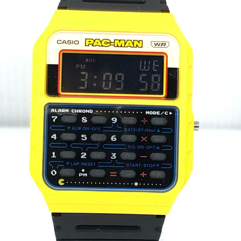 【中古品】【メンズ】 CASIO カシオ DIGITAL QUARTZ WATCH CA-53WPC-1BJR デジタル クォーツ 腕時計 197-261030-rt-24-tagh カラー：イエロー/ブラック 万代Net店