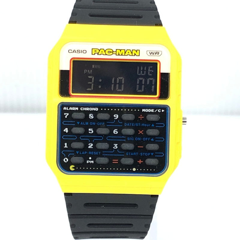 【中古品】【メンズ】 CASIO カシオ DIGITAL QUARTZ WATCH CA-53WPC-1BJR デジタル クォーツ 腕時計 197-261030-rt-24-tagh カラー：イエロー/ブラック 万代Net店