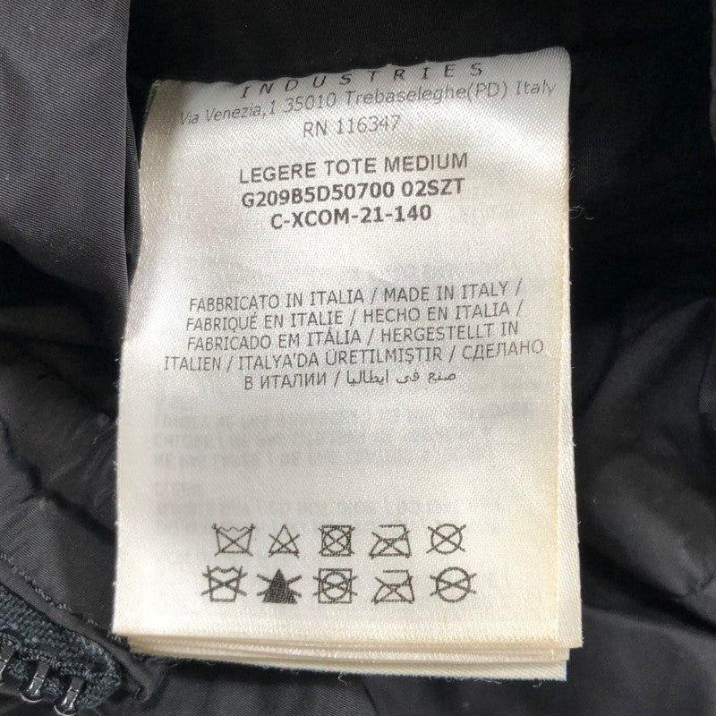 【中古品】【メンズ】 MONCLER モンクレール LEGERE TOTE MEDIUM BLACK レジェール トート ミディアム カバン 188-261028-rt-09-tagh カラー：ブラック 万代Net店