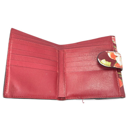【現状渡し品】【レディース】 GUCCI グッチ BLOOMS INTERLOCKING G FLOWER 369676-2184 ブルームス インターロッキングG フラワー 二つ折り財布 181-261028-rt-05-tagh カラー：レッド 万代Net店