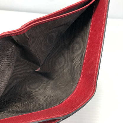【現状渡し品】【レディース】 GUCCI グッチ BLOOMS INTERLOCKING G FLOWER 369676-2184 ブルームス インターロッキングG フラワー 二つ折り財布 181-261028-rt-05-tagh カラー：レッド 万代Net店