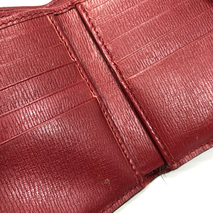 【現状渡し品】【レディース】 GUCCI グッチ BLOOMS INTERLOCKING G FLOWER 369676-2184 ブルームス インターロッキングG フラワー 二つ折り財布 181-261028-rt-05-tagh カラー：レッド 万代Net店