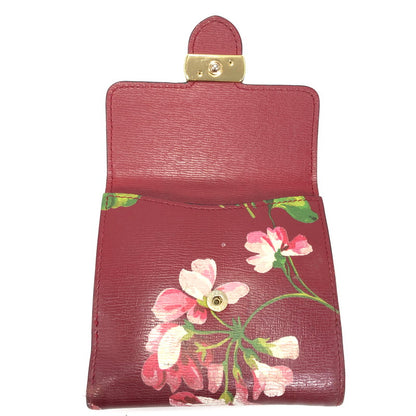 【現状渡し品】【レディース】 GUCCI グッチ BLOOMS INTERLOCKING G FLOWER 369676-2184 ブルームス インターロッキングG フラワー 二つ折り財布 181-261028-rt-05-tagh カラー：レッド 万代Net店